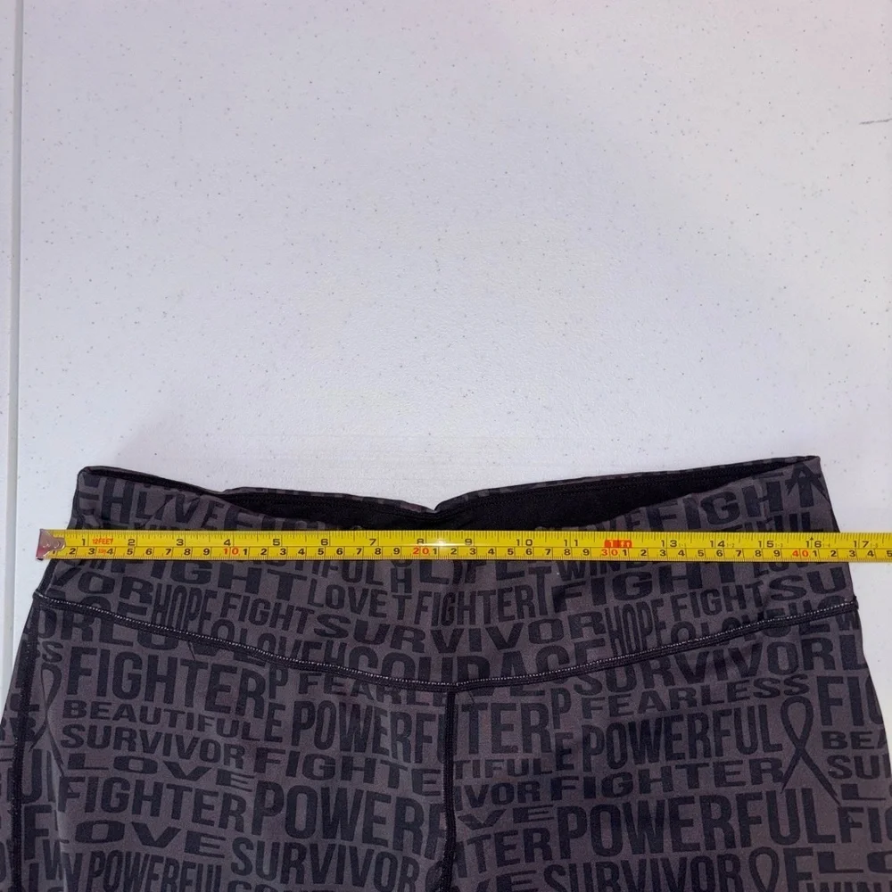 Ideology Gray and Pink Motivational Leggings